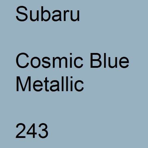 Subaru, Cosmic Blue Metallic, 243.